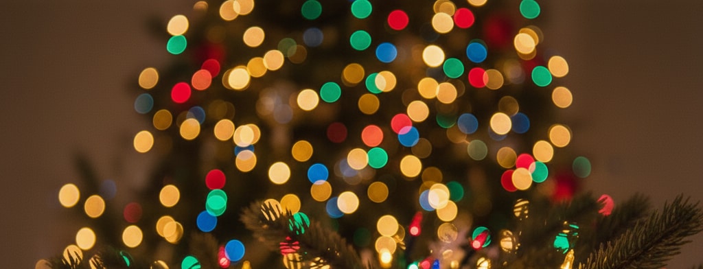 bokeh christmas lights Baltimore